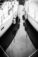 urban boats in Honfleur Normandy