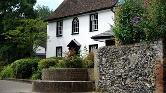 white cottage on Sony A7 Welwyn Street, England