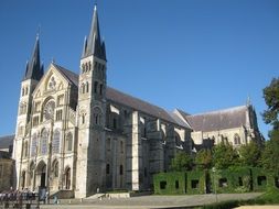 view of the church in saint remy in france