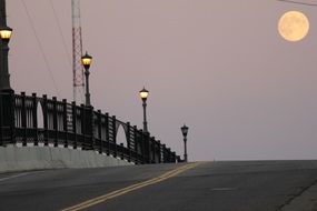 twilight over the bridge