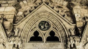 decoration of a gothic church in Paralimni