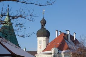 Steeple on a church, altotting