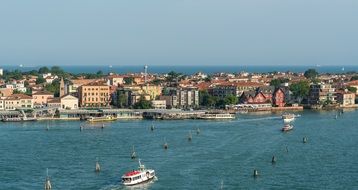 panoramic view of the venetian canal, mediterranean