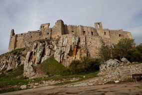 castle on a hill in spain