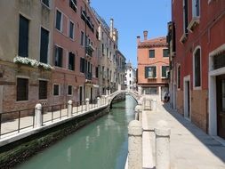 bridge in the street in venice