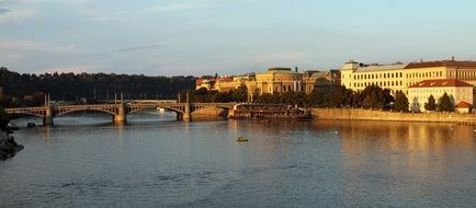 bridge over the river in prague