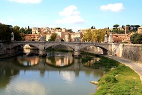 Bridge Picturesque River, rome