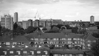 cityscape of london 1960s