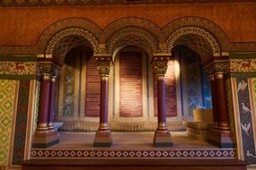 beautiful arch in wartburg castle