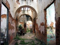 Ruins of the abandoned house