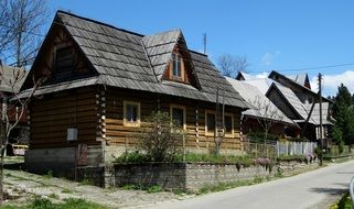 mountain buildings in Poland
