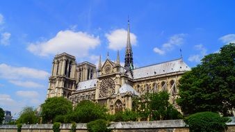 Notre Dame De Paris at summer, France