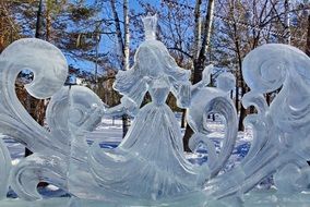 Ice figures in Russia