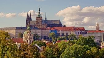 view of Prague castle