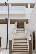 staircase with railing in hospital Building