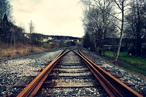 Landscape with the railroad track