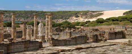 ancient ruins of Baelo Claudia near the beach, Spain