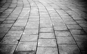 gray stone walkway on the street