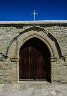 wooden gate of Panagia Stazousa Church
