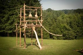 wooden construction like an elephant