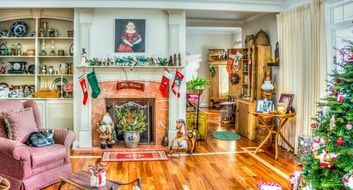 xmas traditional home decorations