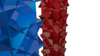 Colorful angular towers clipart