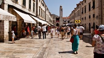 historical center of dubrovnik in croatia