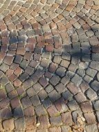 brown Paving Stones in light and shadow