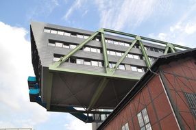 modern facade of a building in DÃ¼sseldorf