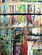 drip abstract painting