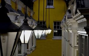 Lights on the cornice