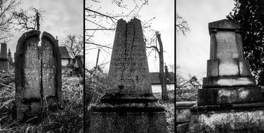 collage of abandoned cemeteries