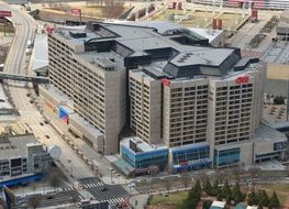 top view of the building