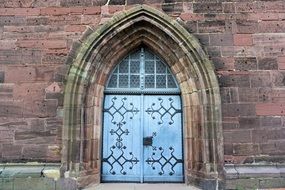 arched gate to the church