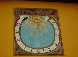 Historically sundial, germany, neuenkirch am brand