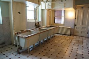 washroom in hill house in minnesota