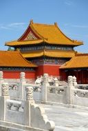 dragon roof China forbidden city