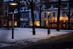 snow on Krefeld street