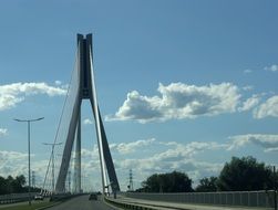 bridge in rzeszow city in poland