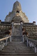 stairs to buddha temple in bangkok