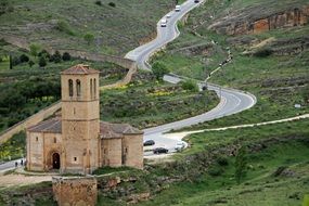 historic landmark building in Segovia in Spain