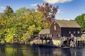 old mill near the river