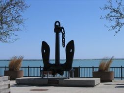 anchor near a big lake, chicago