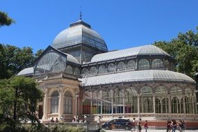 Crystal Palace in park, Spain, Madrid