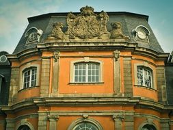 facade of the castle in dusseldorf