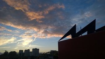 medieval tower at Cardiff at dusk
