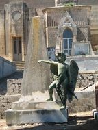 Angel figure on the cemetery