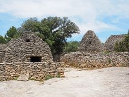 beehive hut is a dry-stone hut with a corbelled roof