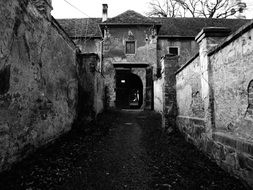 Passage to Gateway in old building