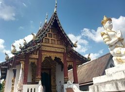 temple with buddhist culture in thailand